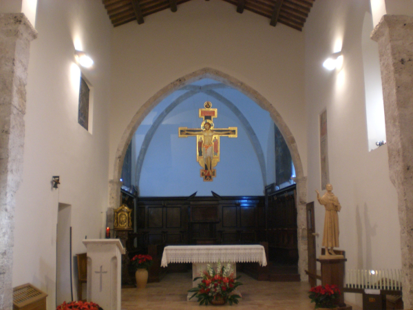 Crocifisso, Chiesa di Poggio Bustone, by Luisanna Garau